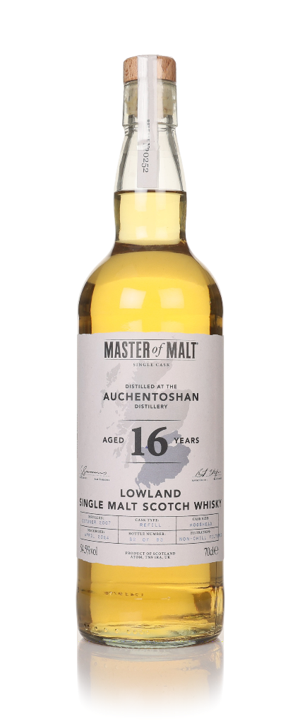 Auchentoshan 16 Year Old 2007 Single Cask (Master of Malt) 70cl product image