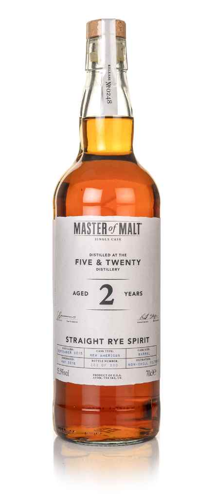Five & Twenty 2 Year Old Rye 2015 Single Cask (Master of Malt) 70cl product image
