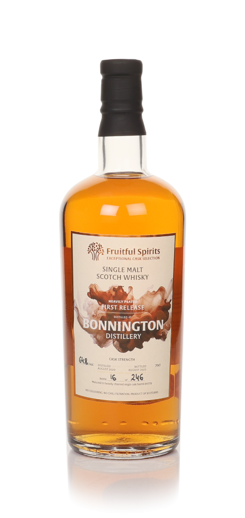 Bonnington Heavily Peated First Release (cask 0779) - Fruitful Spirits 70cl product image