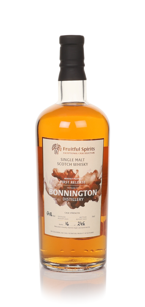 Bonnington Heavily Peated First Release (cask 0779) - Fruitful Spirits 70cl product image