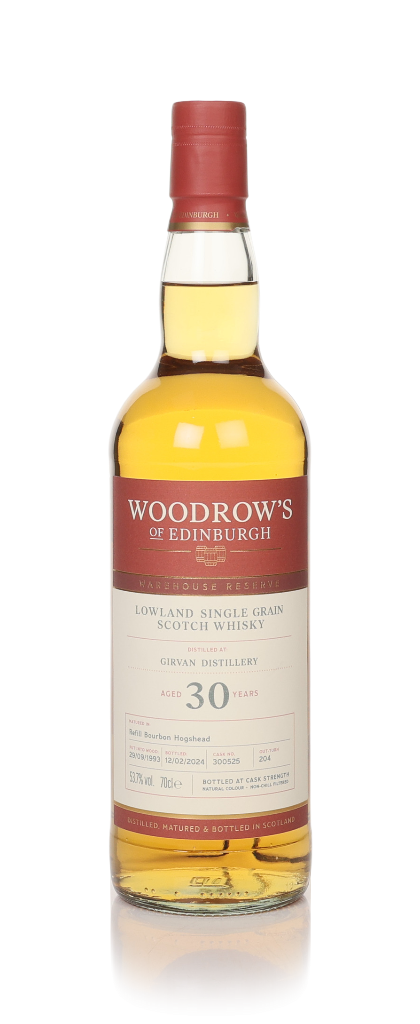 Girvan 30 Year Old 1993 (cask 300525) - Woodrow's of Edinburgh 70cl product image