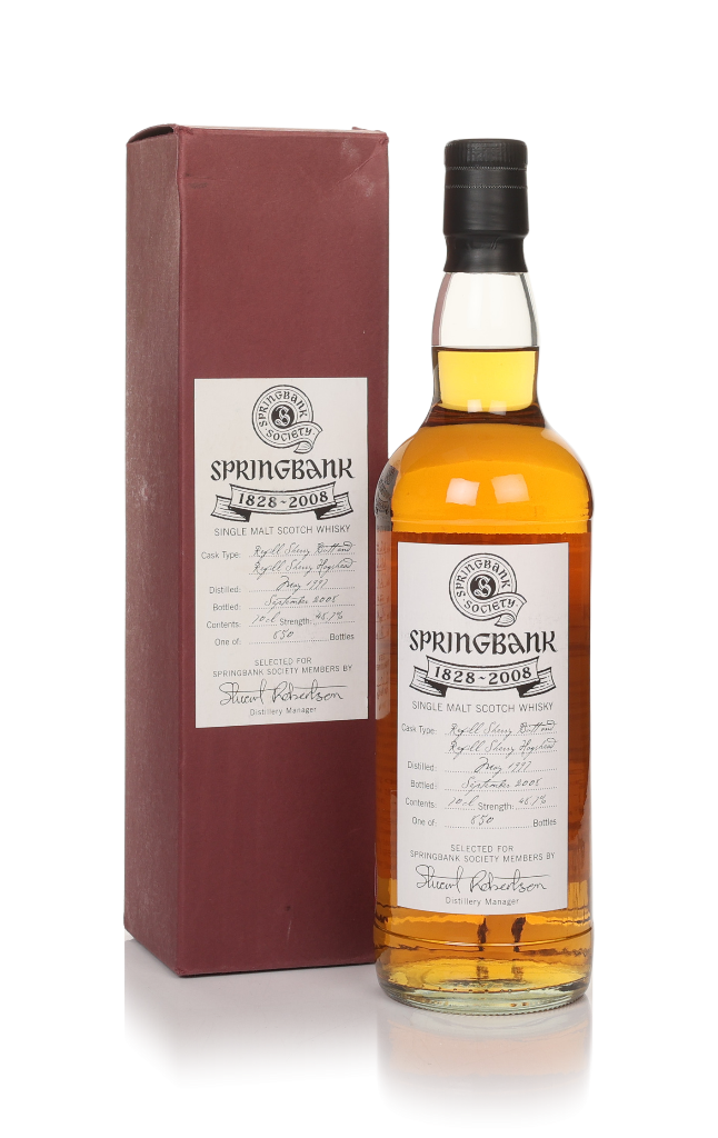 Springbank 1997 (bottled 2008) 180th Anniversary - Springbank Society 70cl product image