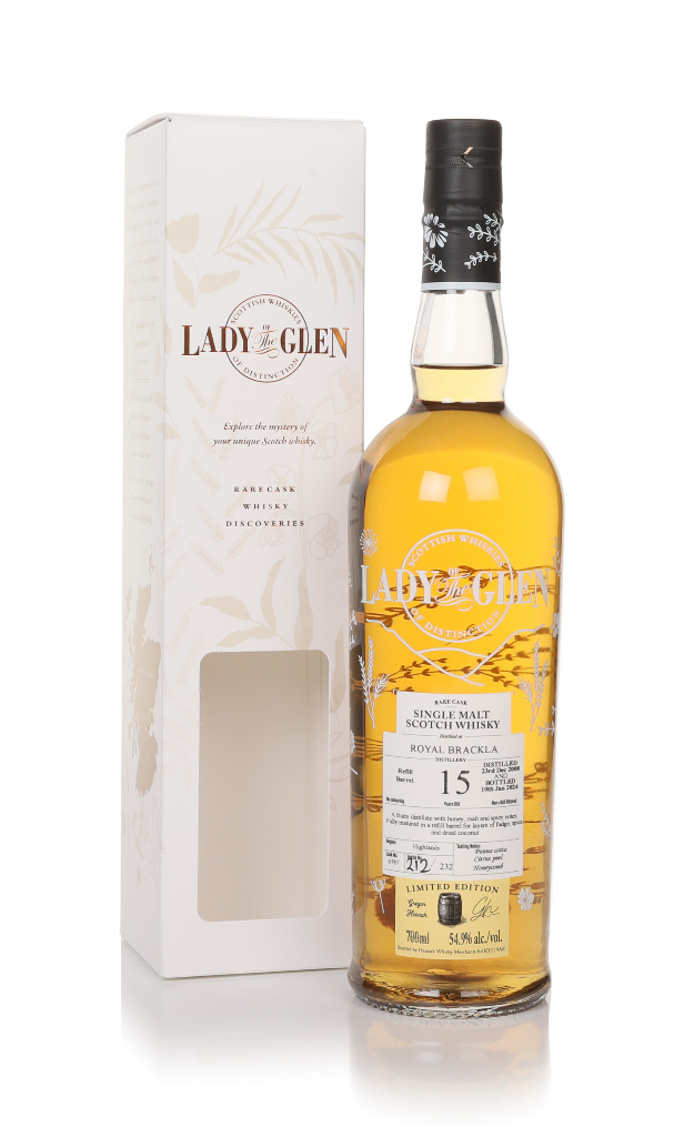 Royal Brackla 15 Year Old 2008 (cask 6787) - Lady of the Glen (Hannah Whisky Merchants) 70cl product image