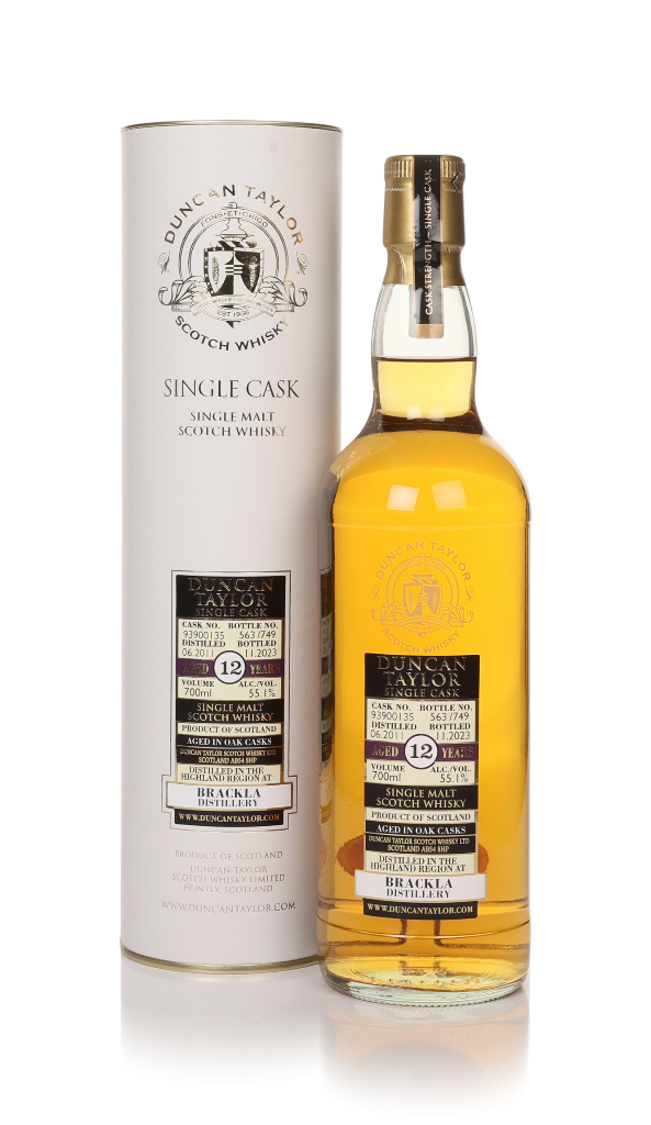 Brackla 12 Year Old 2011 (cask 93900135) - (Duncan Taylor) 70cl product image