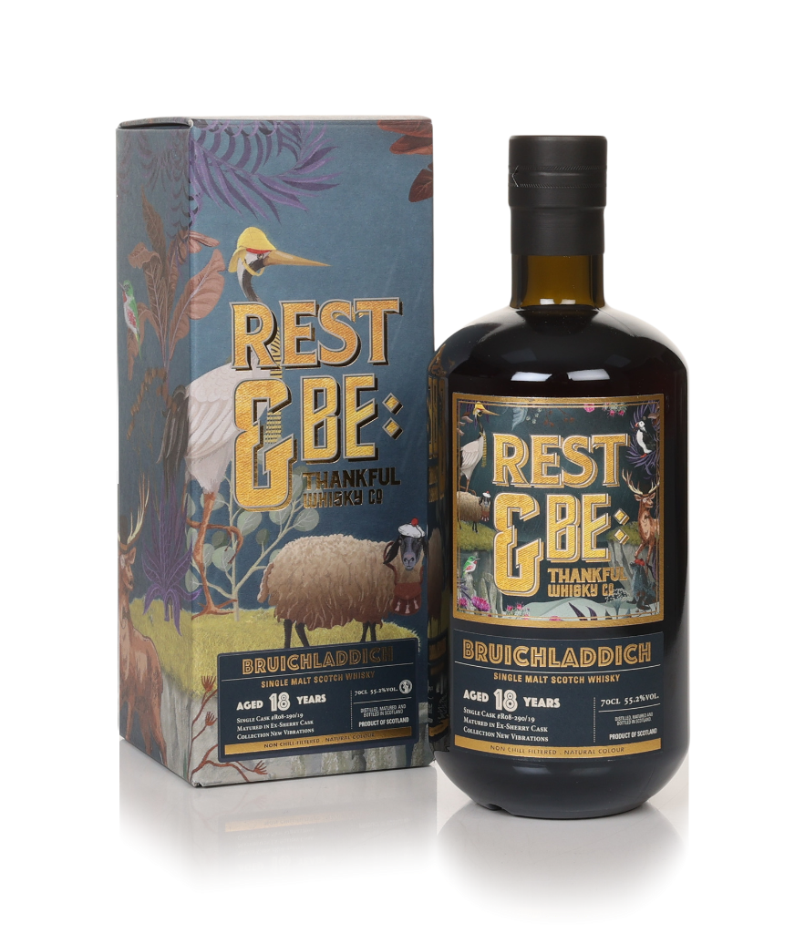 Bruichladdich 18 Year Old 2004 (Single Cask #R08-290/19) New Vibrations - Rest & Be Thankful 70cl product image