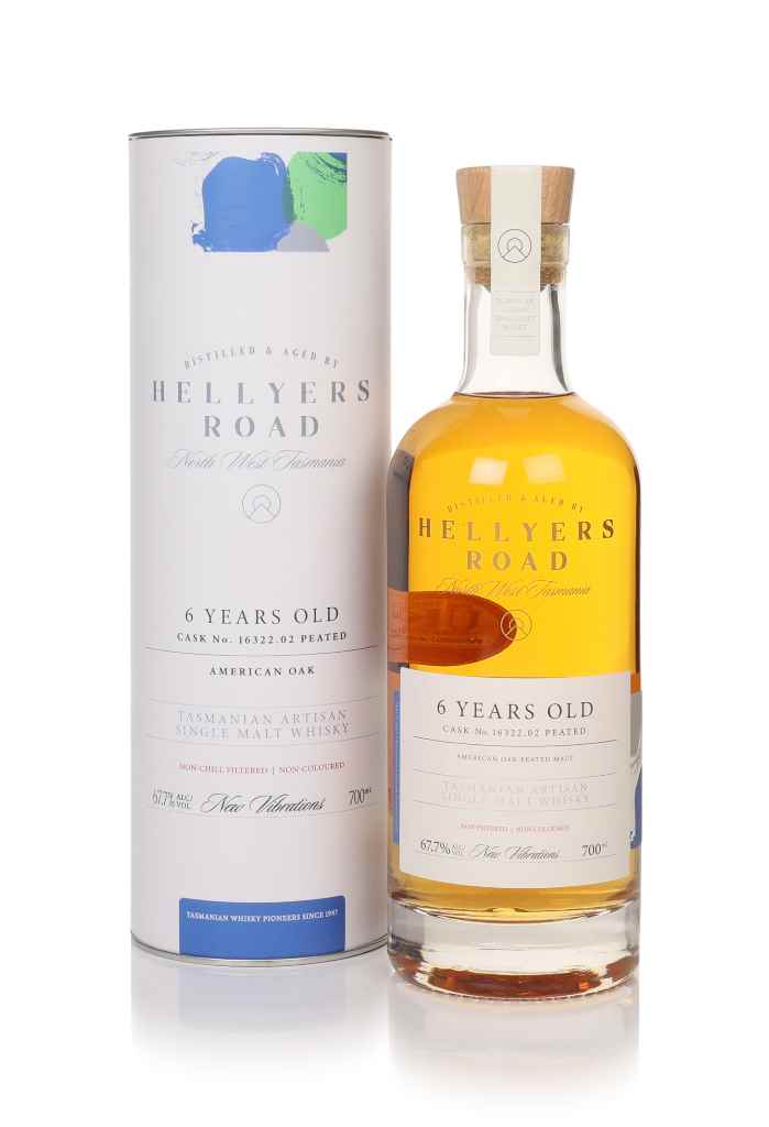 Hellyers Road 6 Year Old (cask No.16322.02 Peated)  New Vibrations 70cl product image