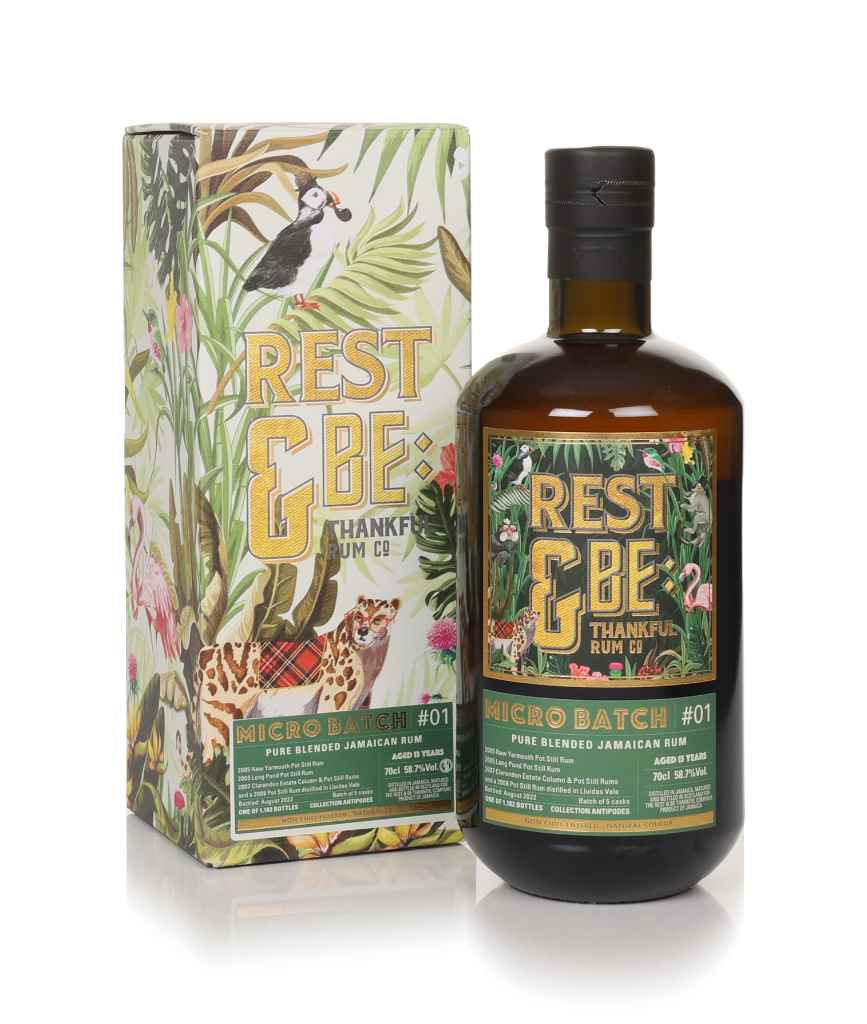 Micro Batch 13 Year Old Jamaican Rum Antipodes - Rest & Be Thankful 70cl product image