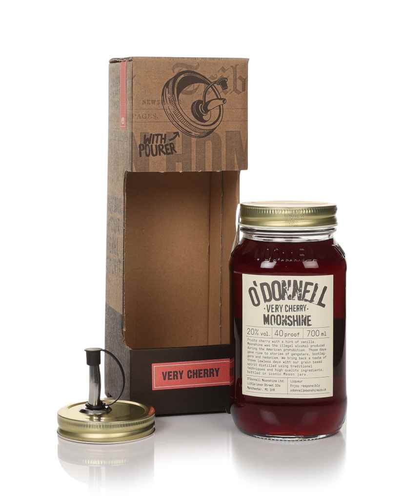 O'Donnell Very Cherry Moonshine Gift Set with Pourer 70cl product image