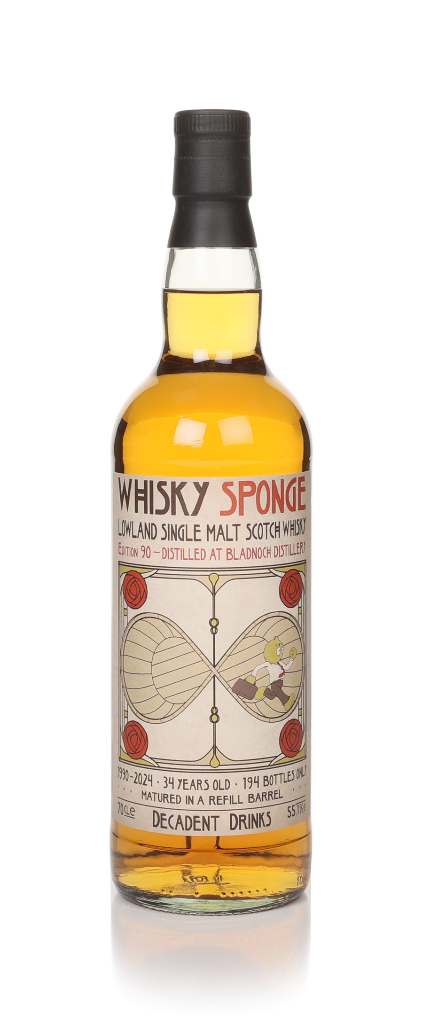 Bladnoch 34 Year Old 1990 - Whisky Sponge Edition No.90 (Decadent Drinks) 70cl product image