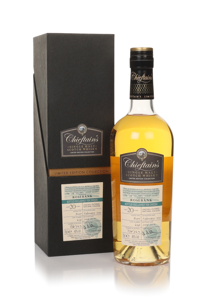 Rosebank 20 Year Old 1990 (cask 607) - Chieftain's (Ian MacLeod) 70cl product image