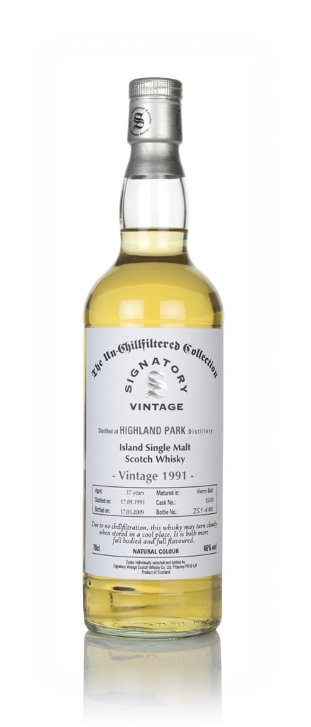 Highland Park 17 Year Old 1991 (cask 15103) - Un-Chillfiltered Collection (Signatory) 70cl product image
