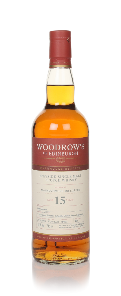 Mannochmore 15 Year Old 2008 (cask 15693) - Woodrow's of Edinburgh 70cl product image