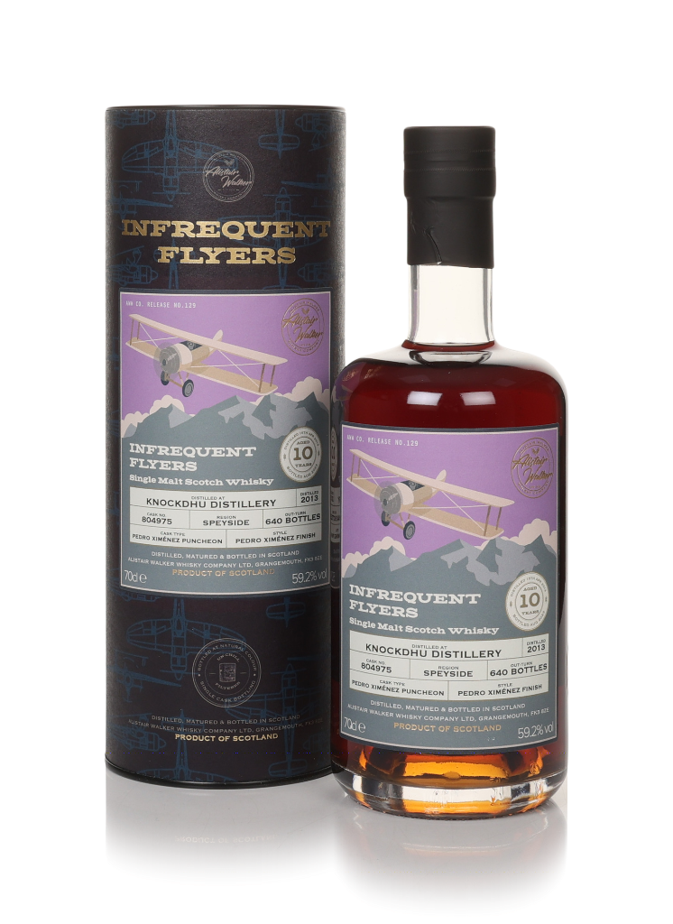 Knockdhu 10 Year Old 2013 (cask 804975) - Infrequent Flyers (Alistair Walker) 70cl product image