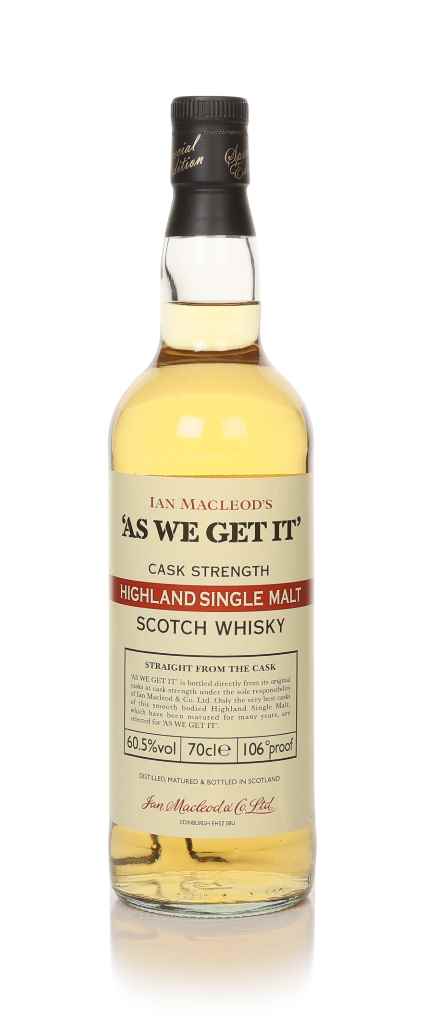 'As We Get It' Highland Single Malt (Ian Macleod) 70cl product image