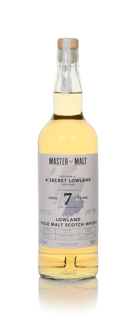 Secret Lowland Distillery 7 Year Old (Master of Malt) 70cl product image