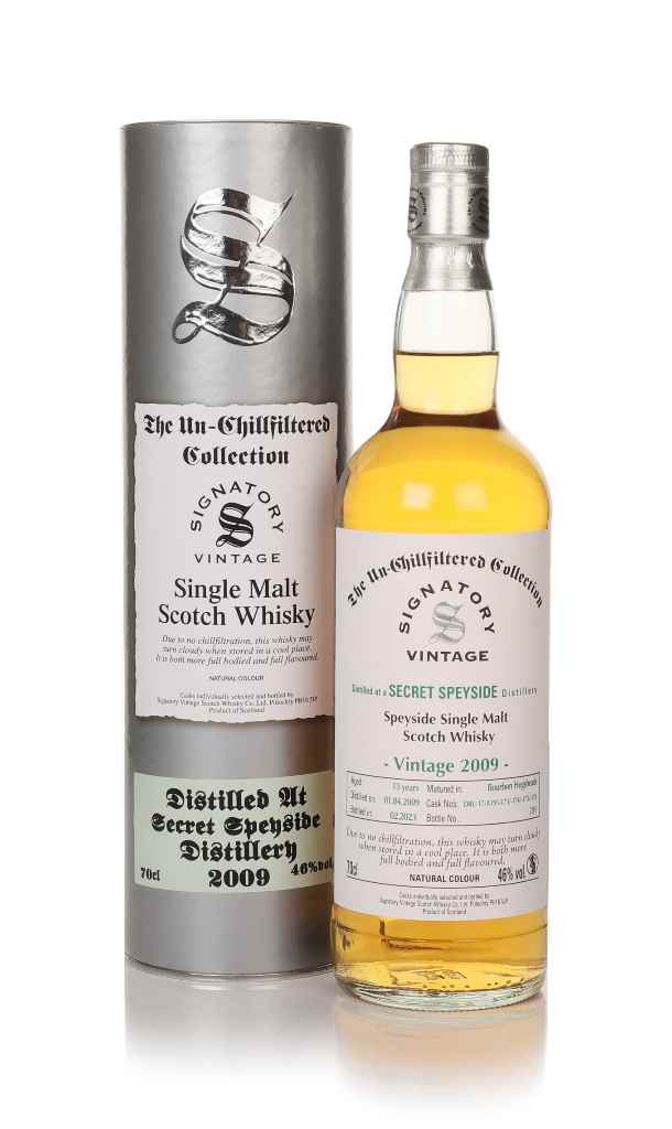 Secret Speyside 13 Year Old 2009 (cask DRU 17/A195-173/-174/-175/-176) - Un-Chillfiltered Collection (Signatory) 70cl product image
