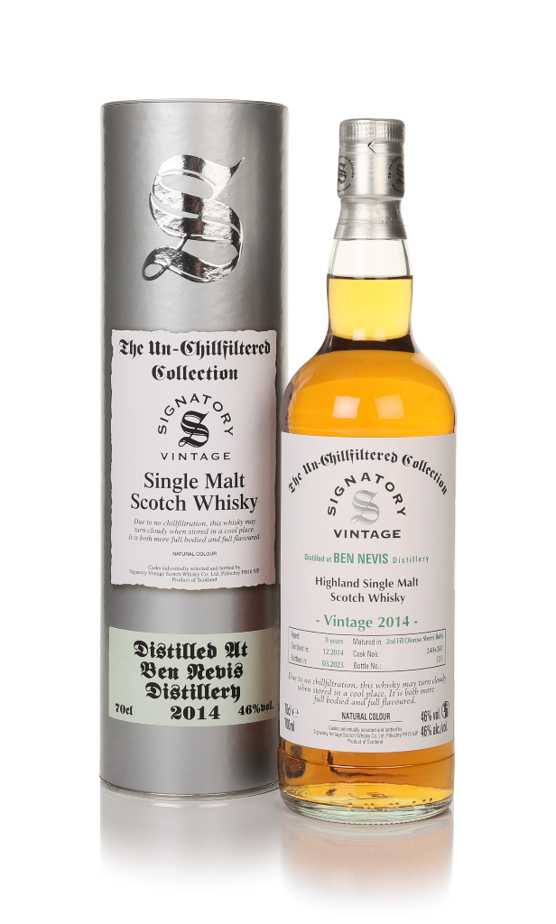 Ben Nevis 8 Year Old 2014 (casks 240 & 241) - Un-Chilfiltered Collection (Signatory) 70cl product image