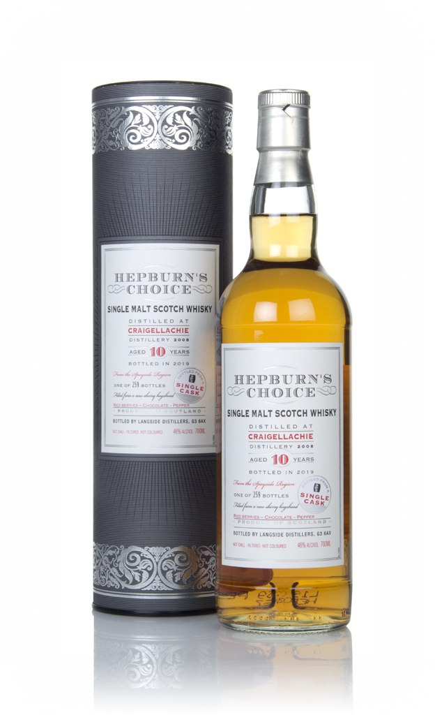 Craigellachie 10 Year Old 2008 - Hepburn's Choice (Langside) 70cl product image