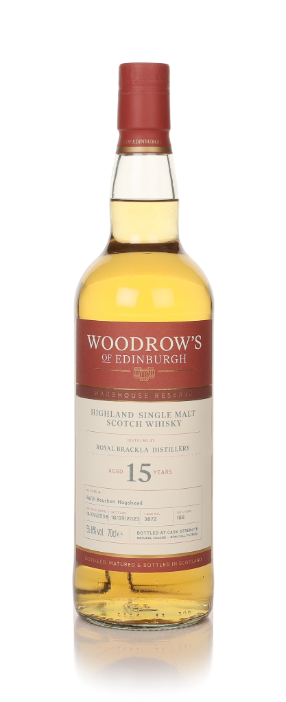 Royal Brackla 15 Year Old 2008 (cask 3872) - Woodrow's of Edinburgh 70cl product image