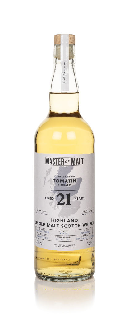 Tomatin 21 Year Old 1996 (Master of Malt) 70cl product image