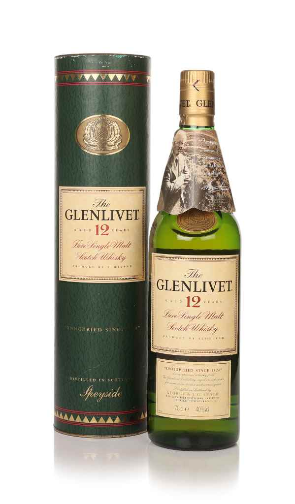 The Glenlivet 12 Year Old - 1990s (with Green Tube) 70cl product image