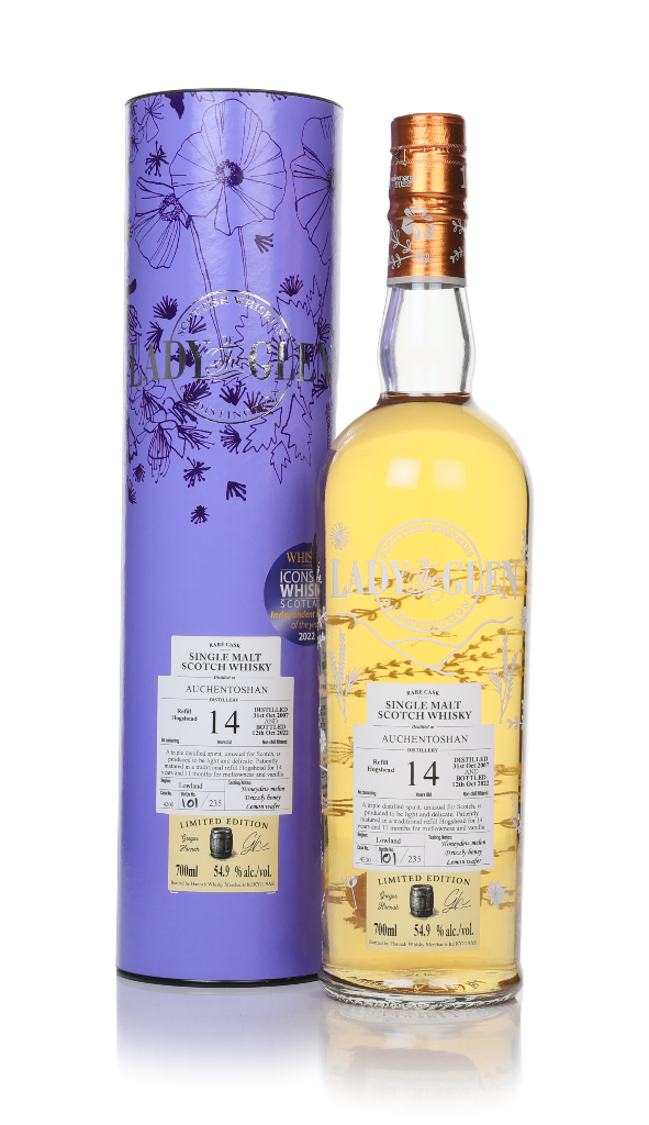 Auchentoshan 14 Year Old 2007 (cask 4200) - Lady of the Glen (Hannah Whisky Merchants) 70cl product image
