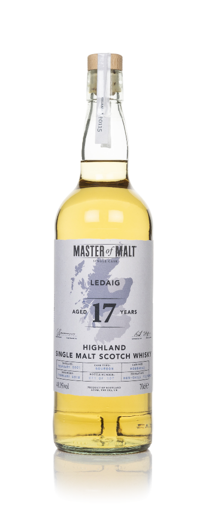Ledaig 17 Year Old 2001 Single Cask (Master of Malt) 70cl product image