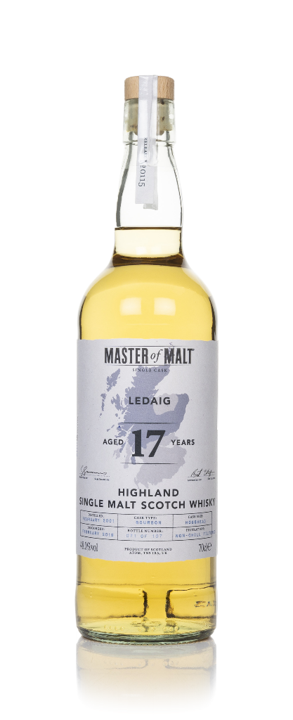 Ledaig 17 Year Old 2001 Single Cask (Master of Malt) 70cl product image