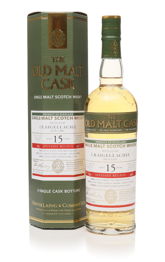 Craigellachie 15 Year Old 2007 (cask 19528) - Old Malt Cask (Hunter Laing) 70cl product image