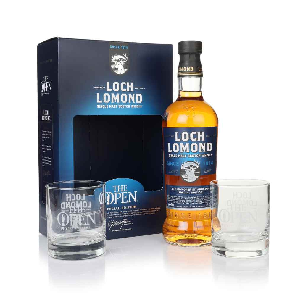 Loch Lomond The Open 2022 Special Edition Gift Set with 2x Glasses 70cl product image