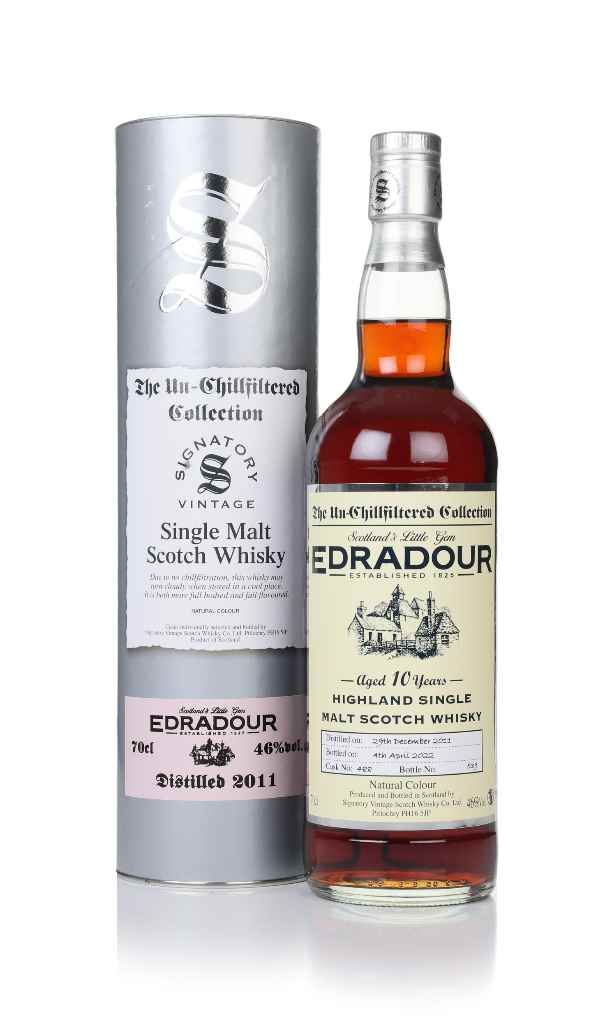 Edradour 10 Year Old 2011 (cask 488) - Un-Chillfiltered Collection (Signatory) 70cl product image