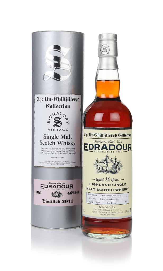 Edradour 10 Year Old 2011 (cask 487) - Un-Chillfiltered Collection (Signatory) 70cl product image