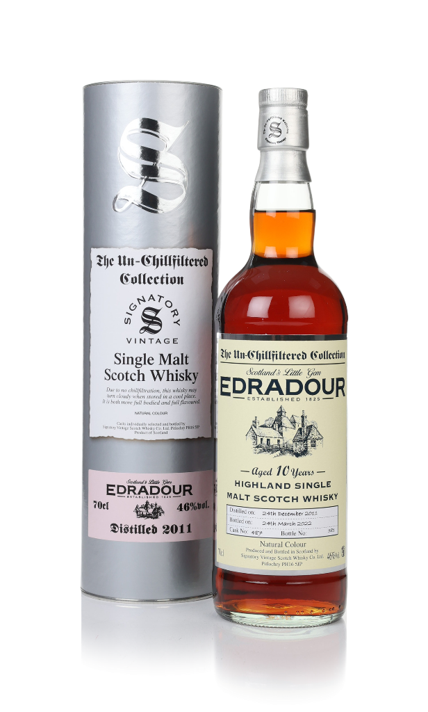 Edradour 10 Year Old 2011 (cask 487) - Un-Chillfiltered Collection (Signatory) 70cl product image