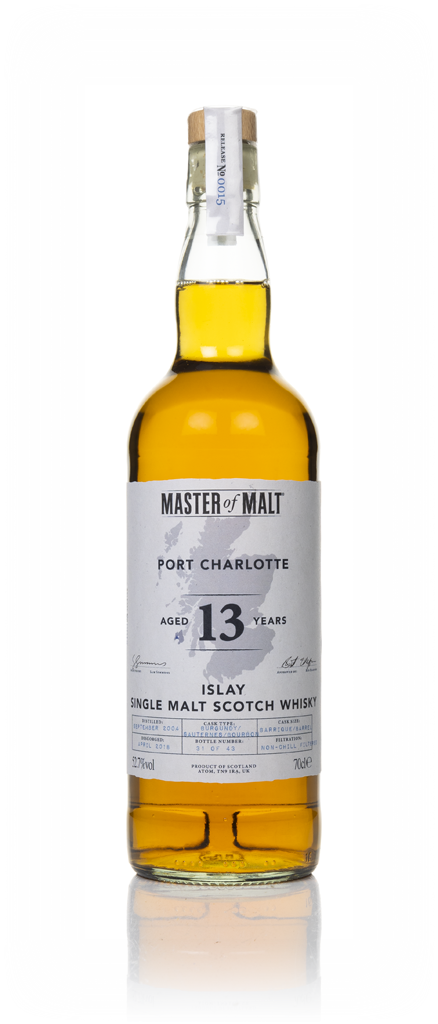 Port Charlotte 13 Year Old 2004 (Master of Malt) 70cl product image