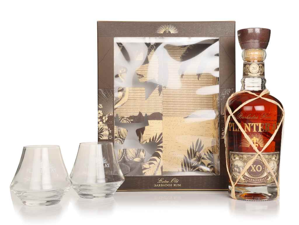 Planteray XO Barbados 20th Anniversary Gift Pack with 2x Tumblers 70cl product image