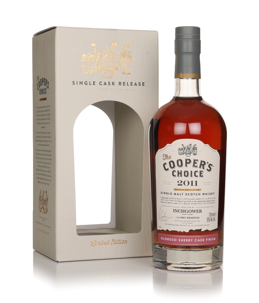 Inchgower 11 Year Old 2011 (cask 803818) - The Cooper's Choice (The Vintage Malt Whisky Co.) 70cl product image