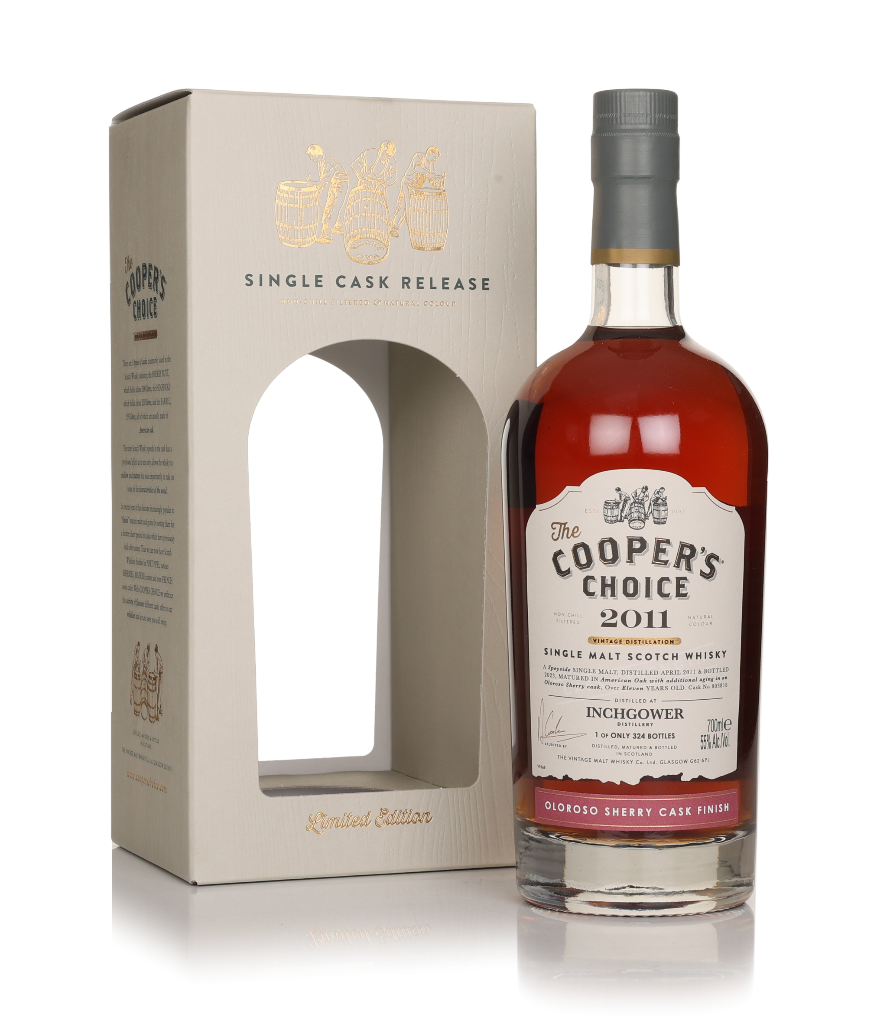 Inchgower 11 Year Old 2011 (cask 803818) - The Cooper's Choice (The Vintage Malt Whisky Co.) 70cl product image