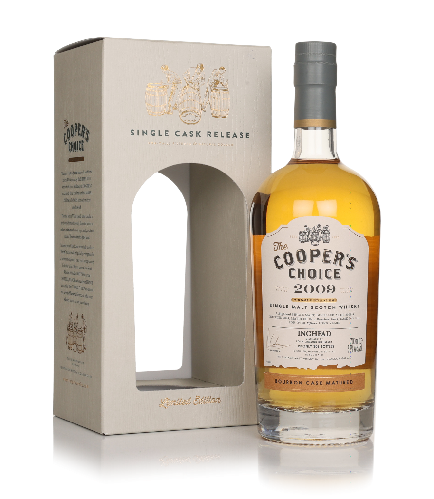 Inchfad 15 Year Old 2009 (cask 1012) - The Cooper's Choice (The Vintage Malt Whisky Co.) 70cl product image