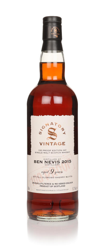 Ben Nevis 9 Year Old 2015 - 100 Proof Edition #41 (Signatory) 70cl product image