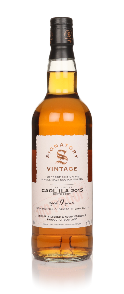 Caol Ila 9 Year Old 2015 - 100 Proof Edition #42 (Signatory) 70cl product image