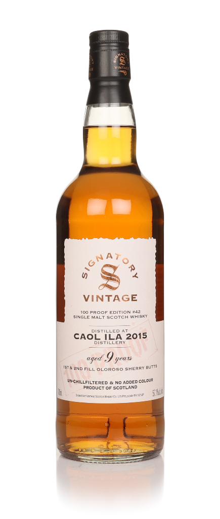 Caol Ila 9 Year Old 2015 - 100 Proof Edition #42 (Signatory) 70cl product image