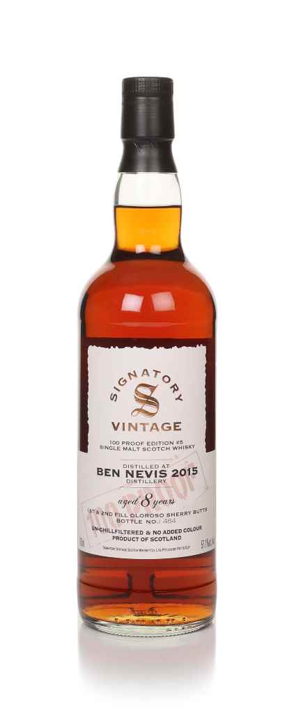 Ben Nevis 8 Year Old 2015 - 100 Proof Edition #5 (Signatory) 70cl product image