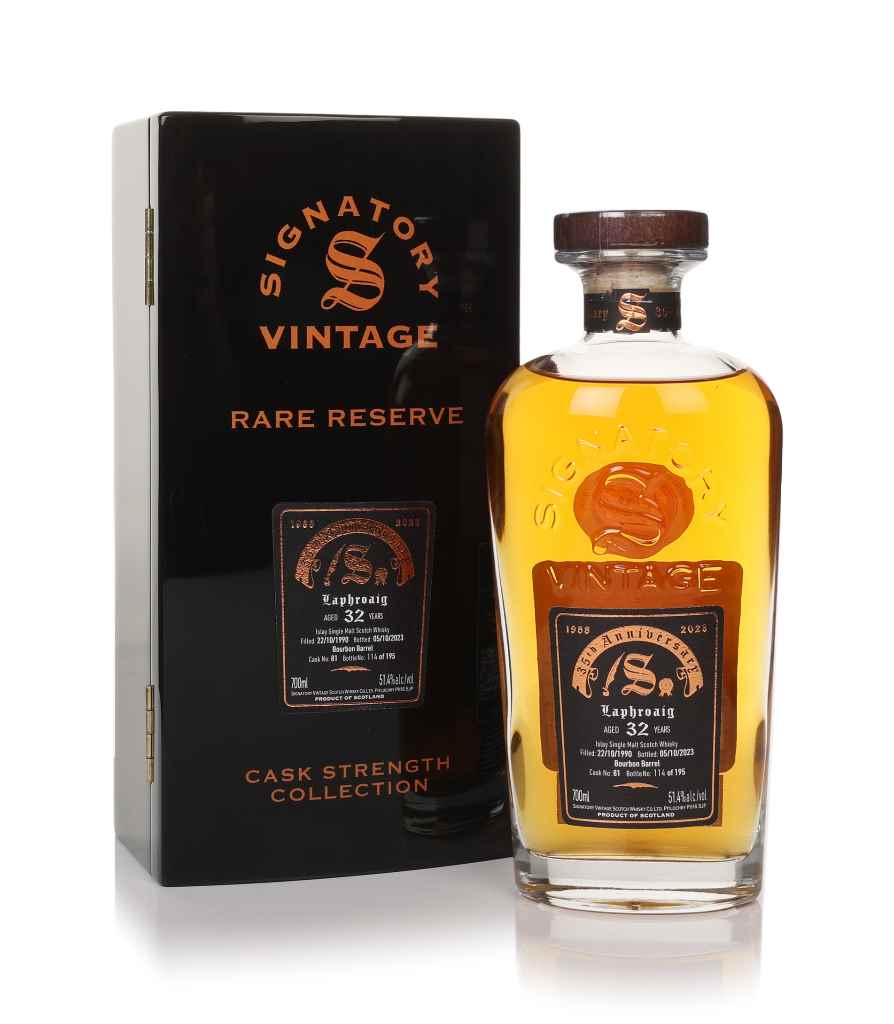 Laphroaig 32 Year Old 1990 (cask 81) - Cask Strength Collection Rare Reserve 35th Anniversary (Signatory) 70cl product image