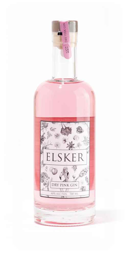 Elsker Dry Pink Gin 70cl product image