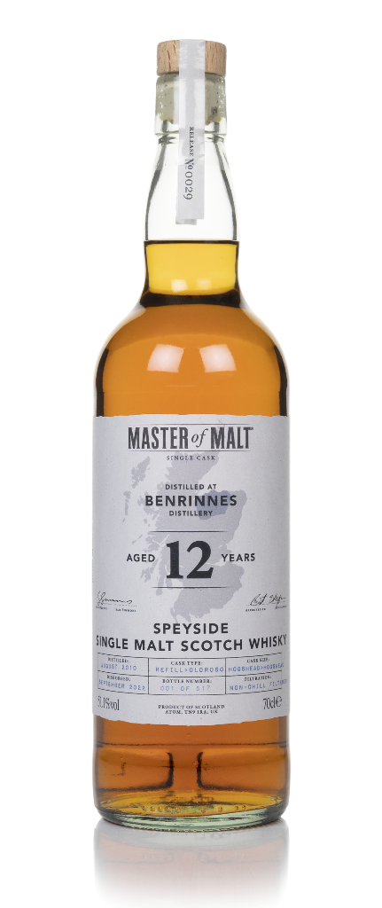 Benrinnes 12 Year Old 2010 Single Cask (Master of Malt) 70cl product image