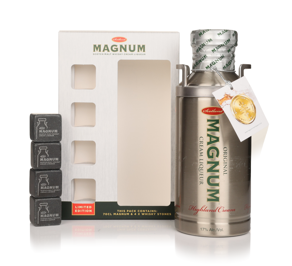 Original Magnum Cream Liqueur Gift Set 70cl product image