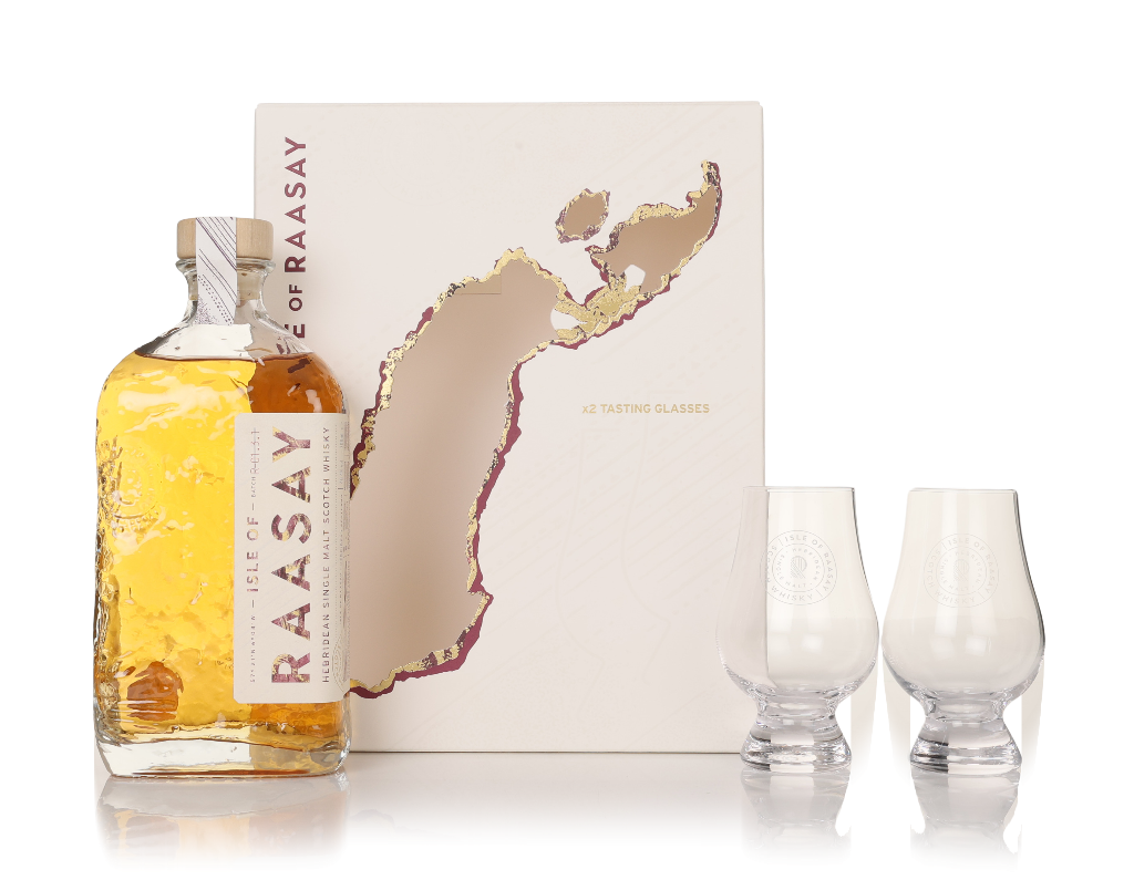 Isle of Raasay Signature Single Malt Gift Set with 2x Glasses Clearance product image