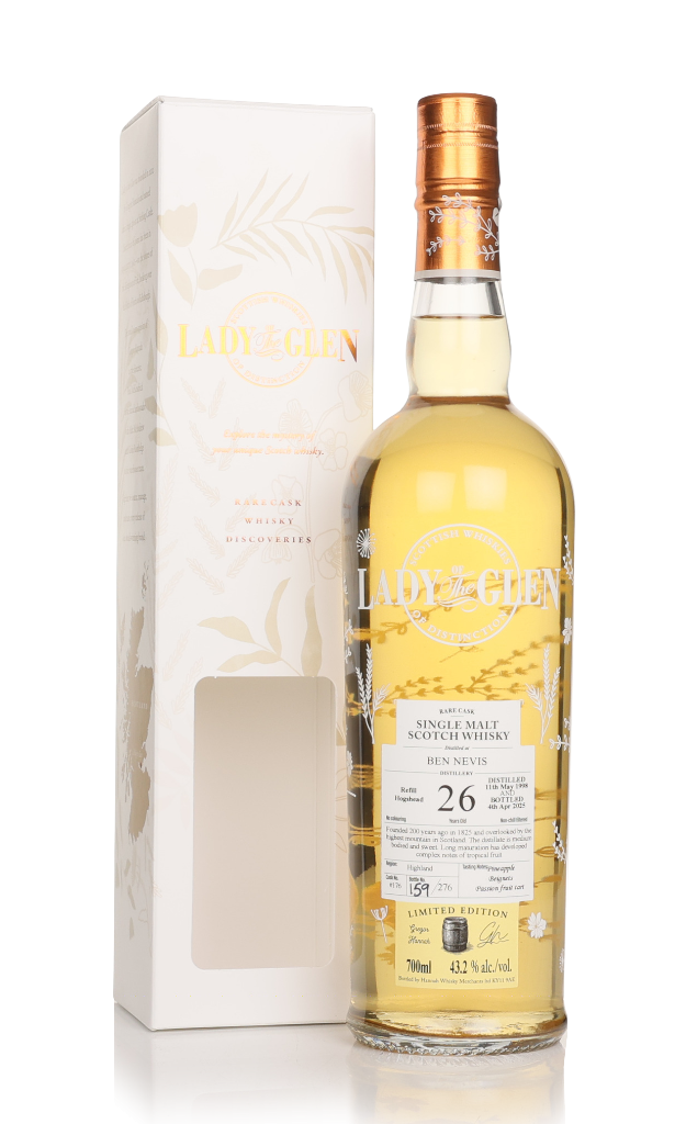 Ben Nevis 26 Year Old 1998 (cask 176) - Lady of the Glen (Hannah Whisky Merchants) 70cl product image