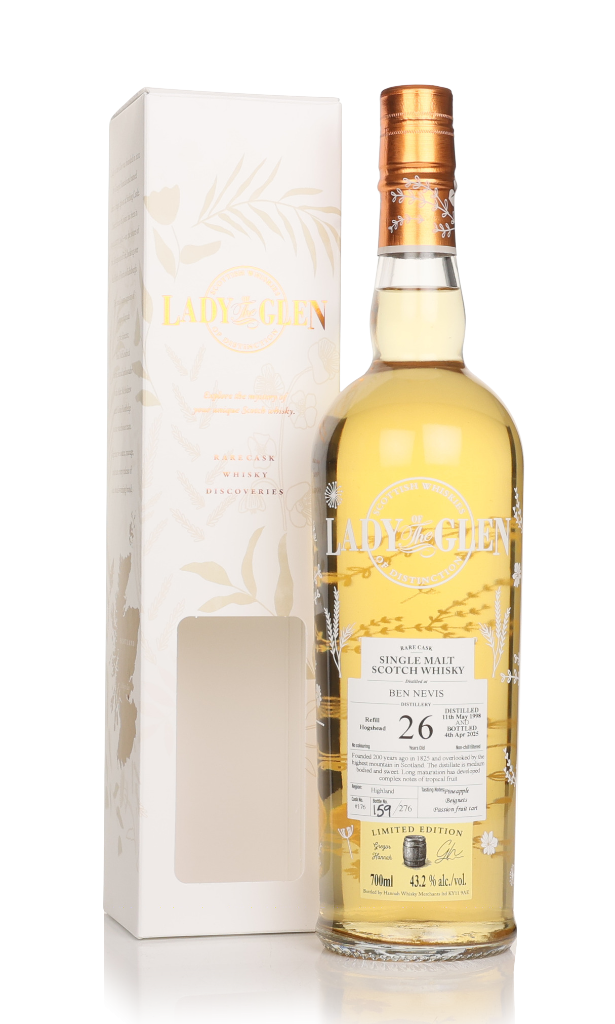 Ben Nevis 26 Year Old 1998 (cask 176) - Lady of the Glen (Hannah Whisky Merchants) 70cl product image