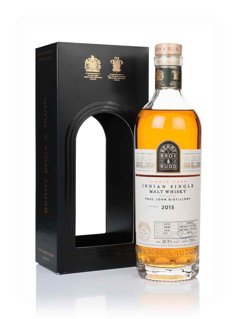 Paul John 2015 (cask 6414) (bottled 2021) - Berry Bros. & Rudd 70cl product image